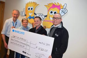 MILLER UK STAFF RAISE MORE £3,500 FOR DAFT AS A BRUSH CHARITY